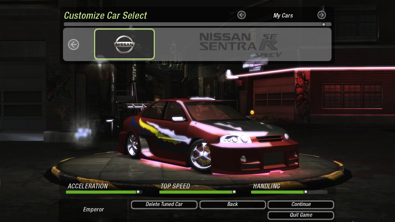 NFS Underground 2 | Nissan Sentra SE R SpecV | Customization and Gameplay