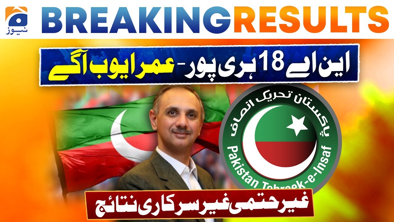 Election Results: NA 18 - Haripur 3 | Omar Ayub Khan leading | Unofficial Result