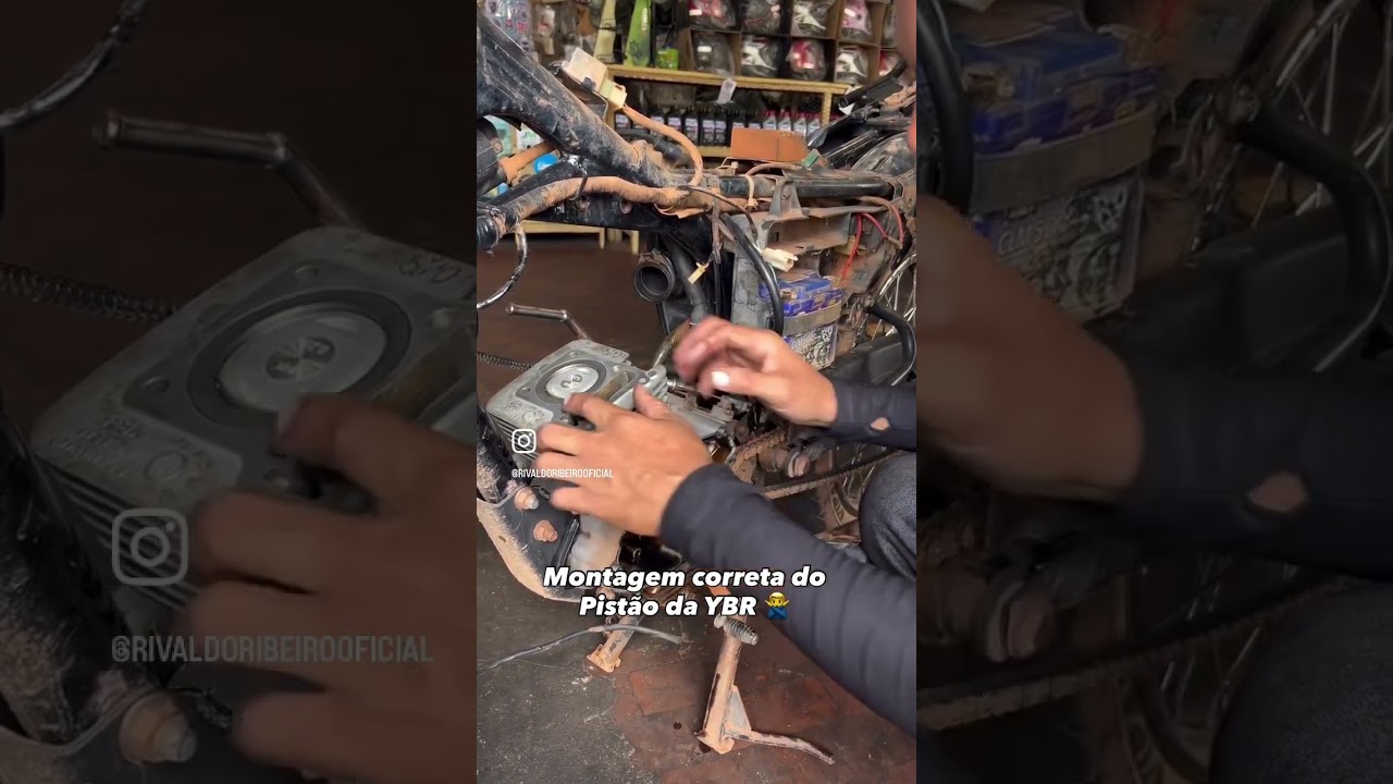 Montagem do pist&atilde;o da ybr 🙅&zwj;♂️