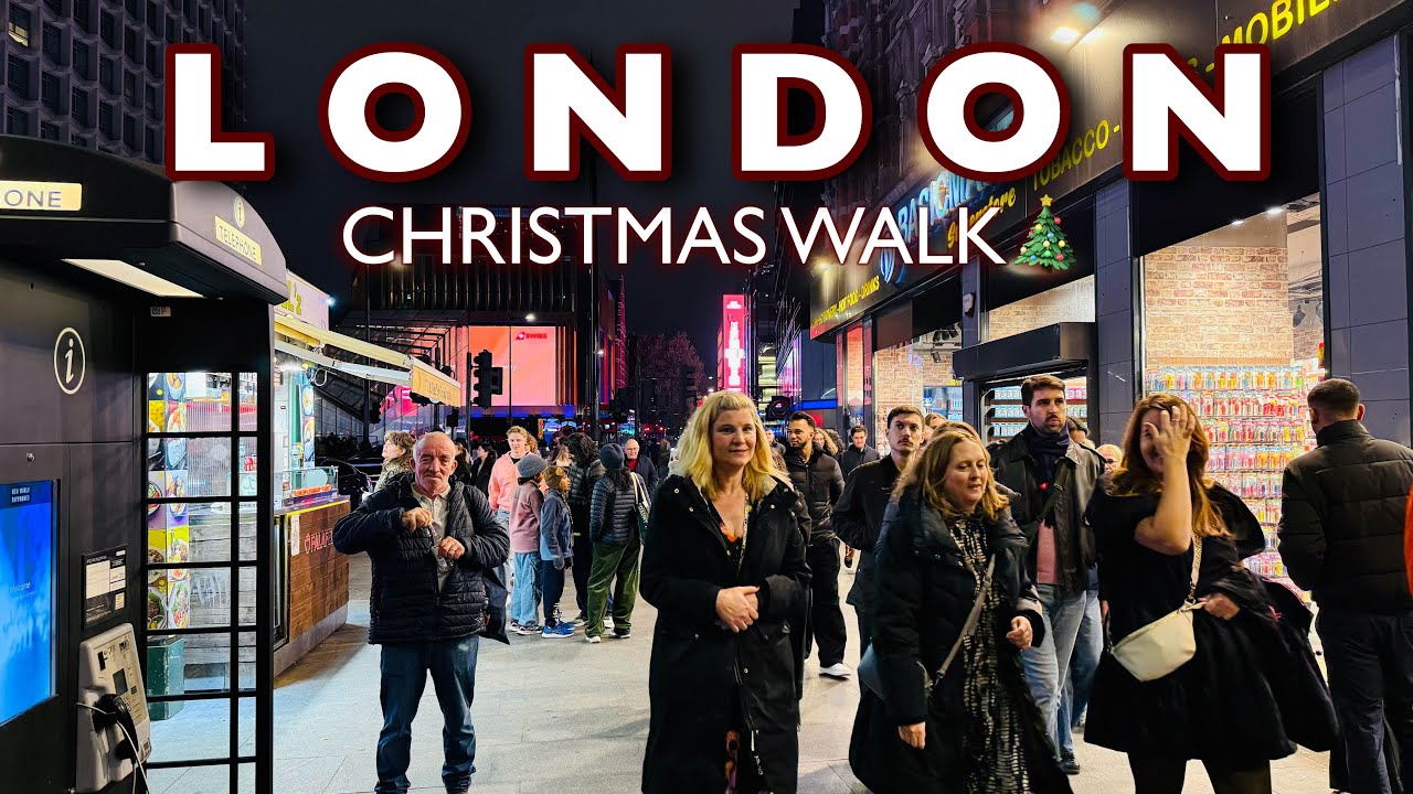 London Nights Before Christmas Nightlife Walking Tour | The Best Spots For XMAS in LONDON🎄🇬🇧 [4K]