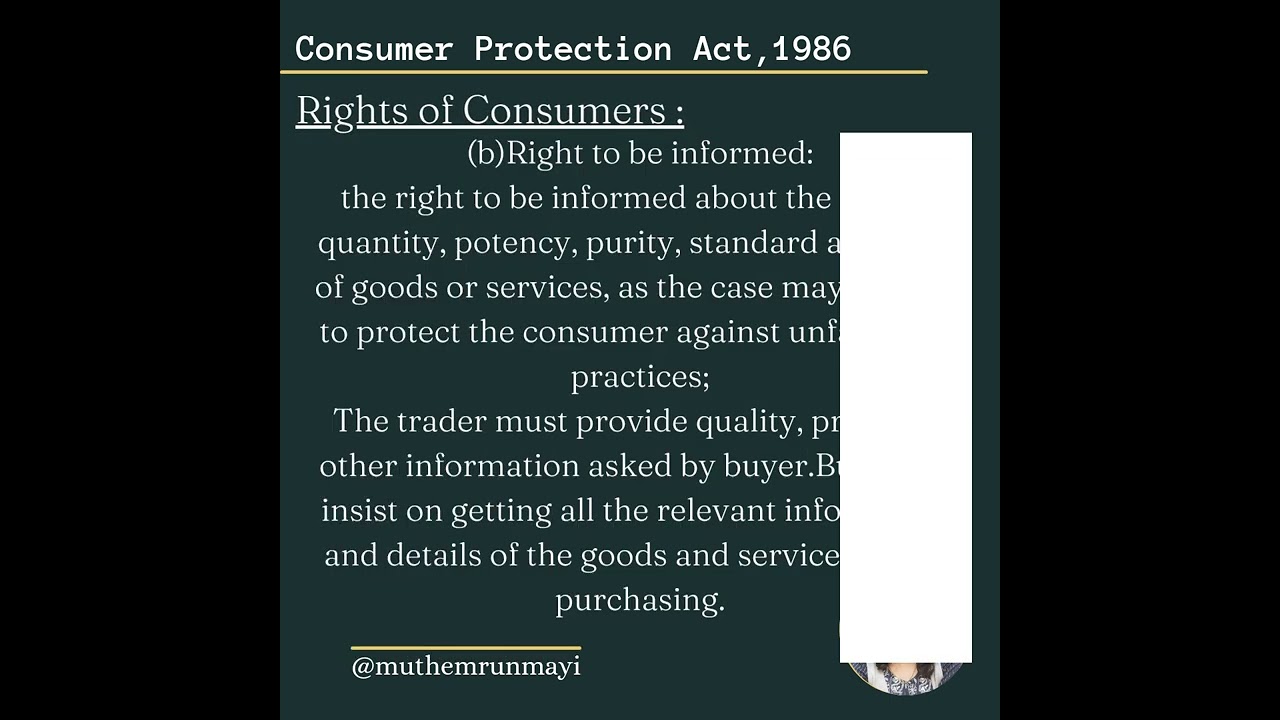 Explained:Consumer Protection Act,1986