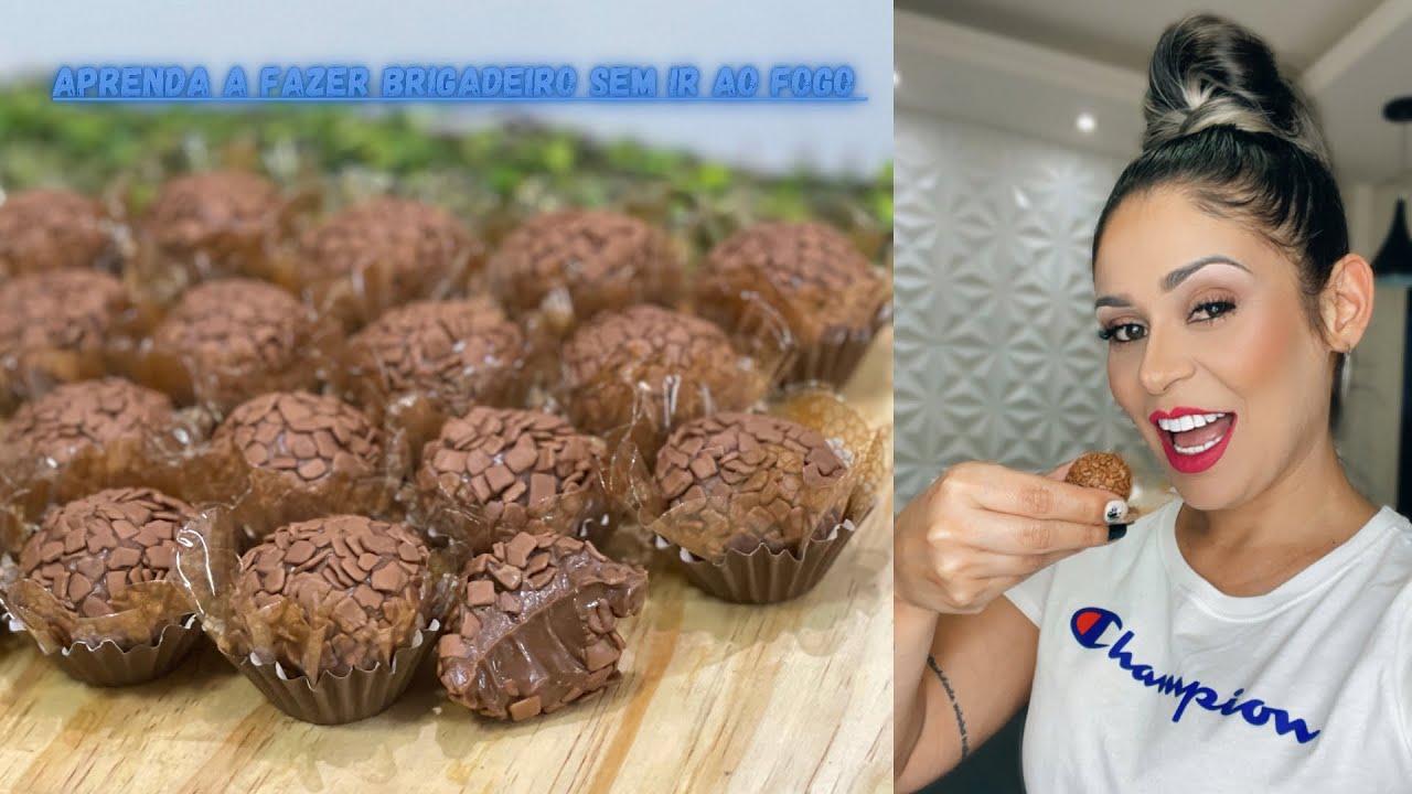 Brigadeiro com apenas 2 ingredientes e não vai ao fogo 😱 simplesmente delicioso 😋