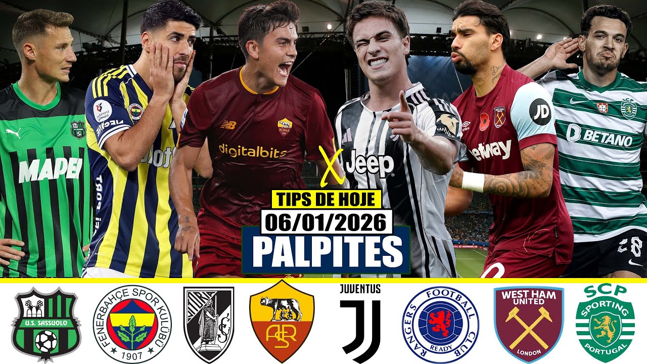 🏆⚽PALPITES & ANALISES DE FUTEBOL HOJE TER&Ccedil;A 06/01/2026 COPA DE PORTUGAL & PREMIER LEAGUE🚀✅