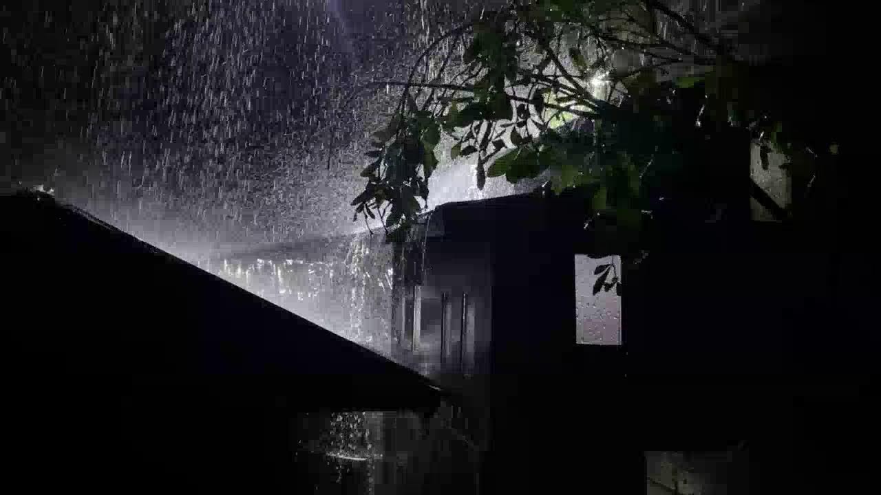 No Ads Heavy Rain Sounds on Tin Roof for Deep Sleep & Insomnia Relief