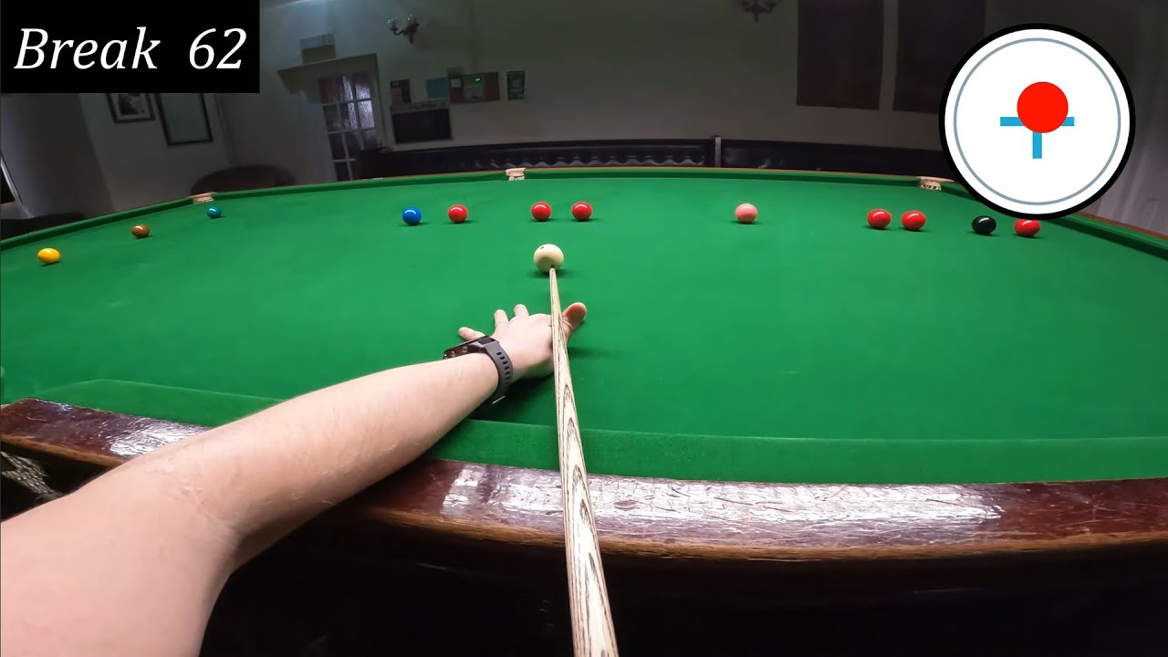Snooker POV - GoPro Headcam - 15 Reds Line-up Practice Routine