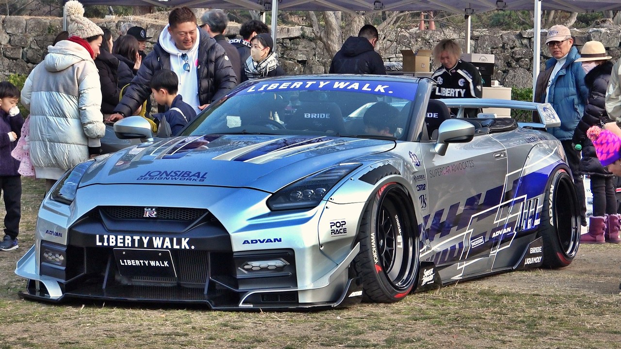 🌈GT-Rのオープンカー⁉️LIBERTYWALK軍団が一挙集結🔥　Ferrari F40 GT-R リバティウォーク