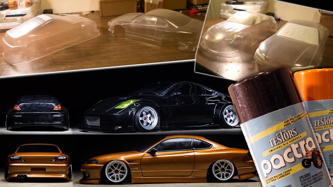 RC Drift Body Painting Tutorial : Yokomo ORC 350z, D-Like S15, Pactra Paint