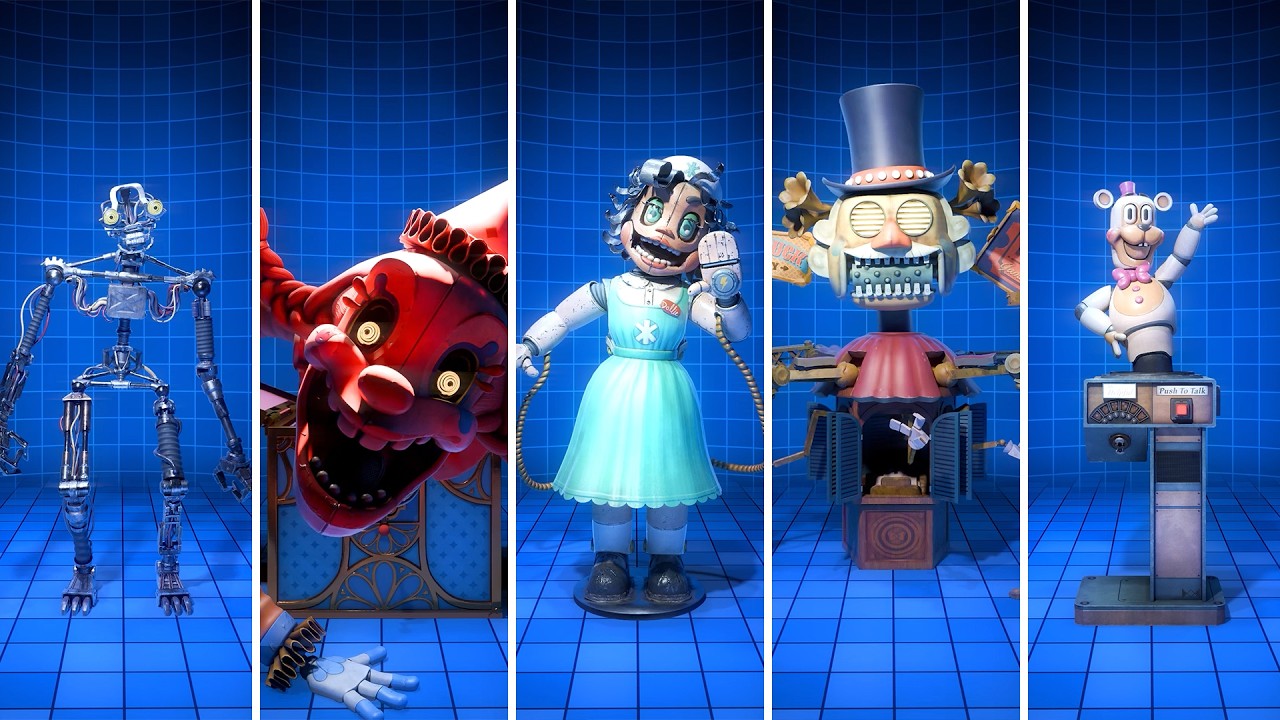 FNAF Secret of the Mimic Animatronics: скримеры и анимации из мастерской