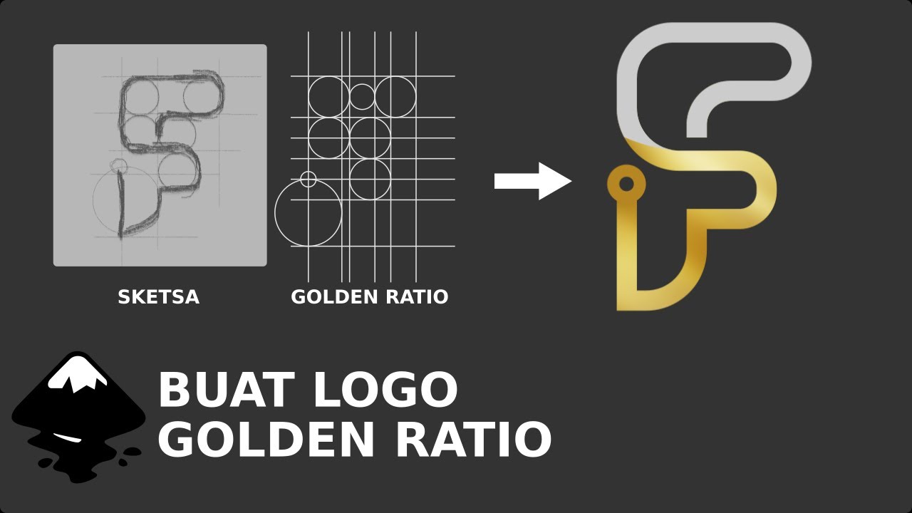 buat Logo Golden Ratio F di Inkscape