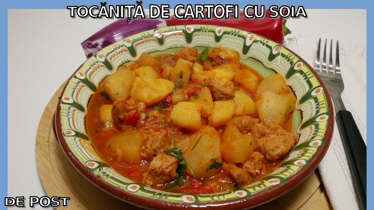 Картофельное рагу с соей 🍲 Легко, Полезно, Веганское, Постное!