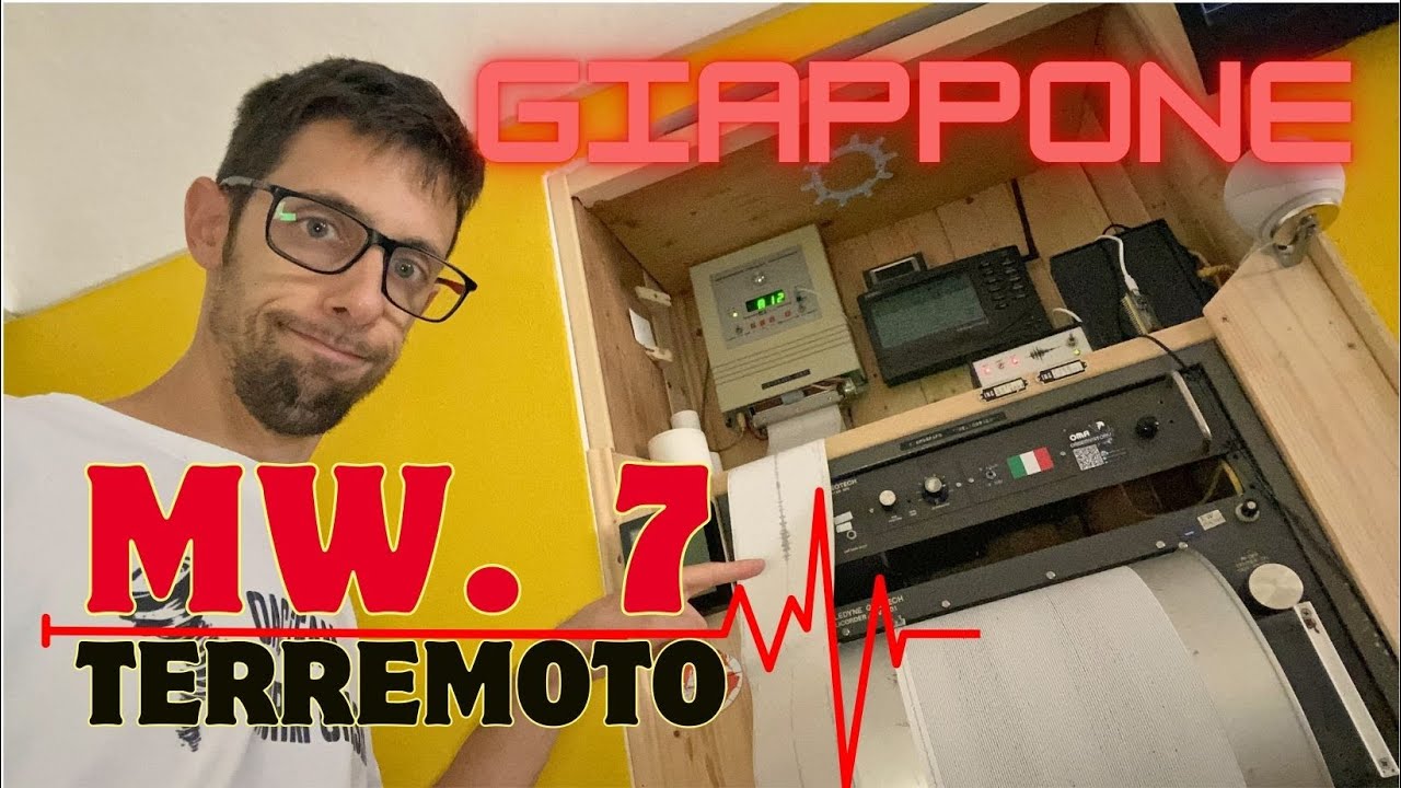 ⭕️ FORTE SCOSSA DI TERREMOTO IN GIAPPONE DIRETTA SUI SISMOGRAFI - 8 AGOSTO 2024