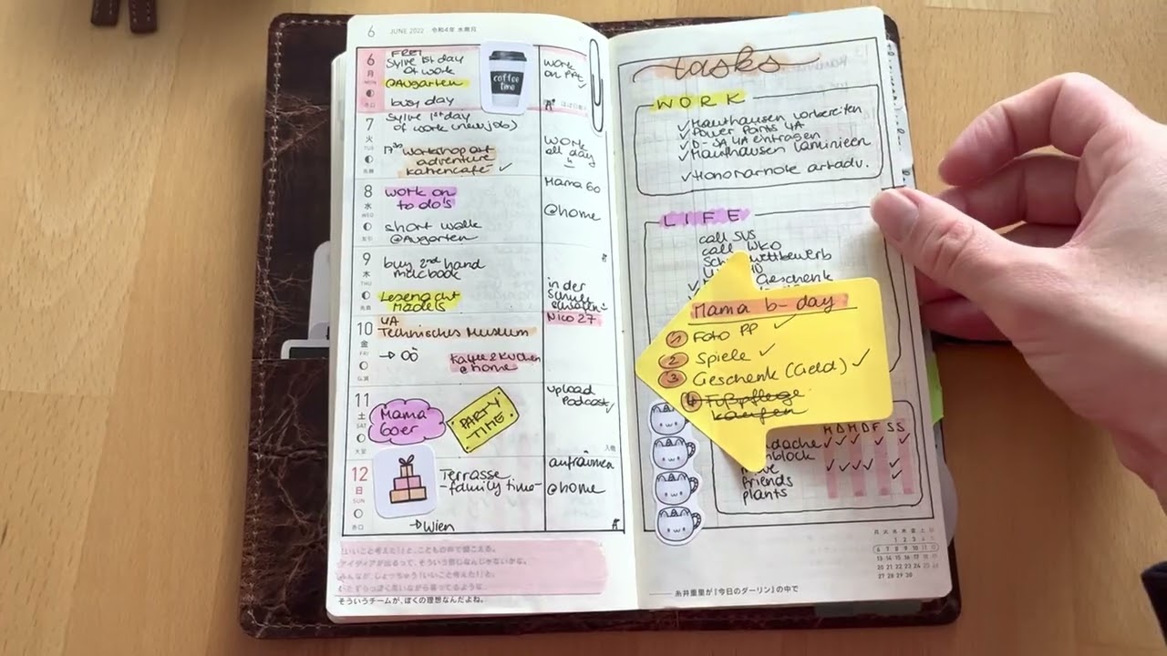 Hobonichi weeks mega flip through 2022