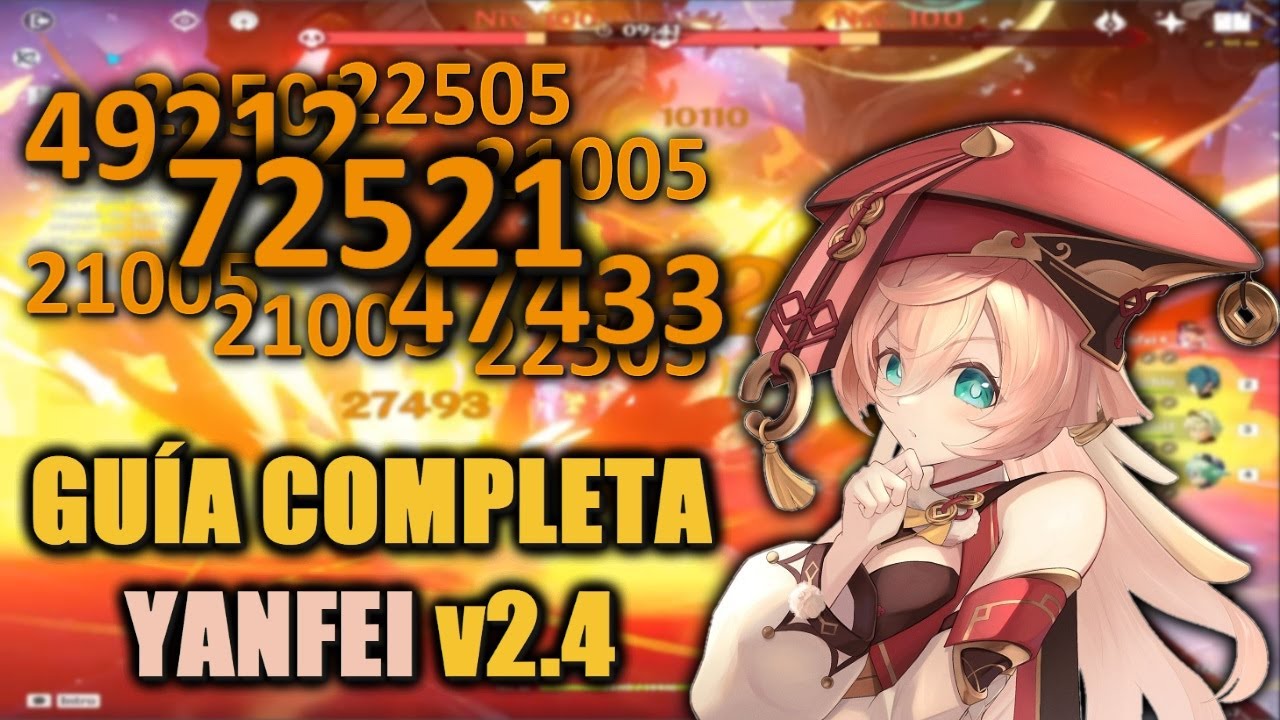 &iexcl;YANFEI TIENE UN DA&Ntilde;O ILEGAL! | Gu&iacute;a Yanfei DPS Pyro | Genshin Impact