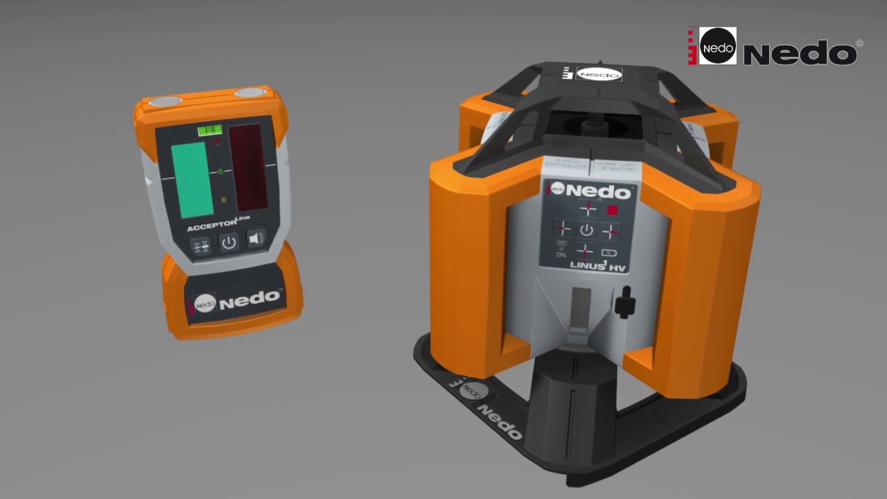 Nedo LINUS1 De veelzijdige en robuuste universele laser  met 90&deg;-functie