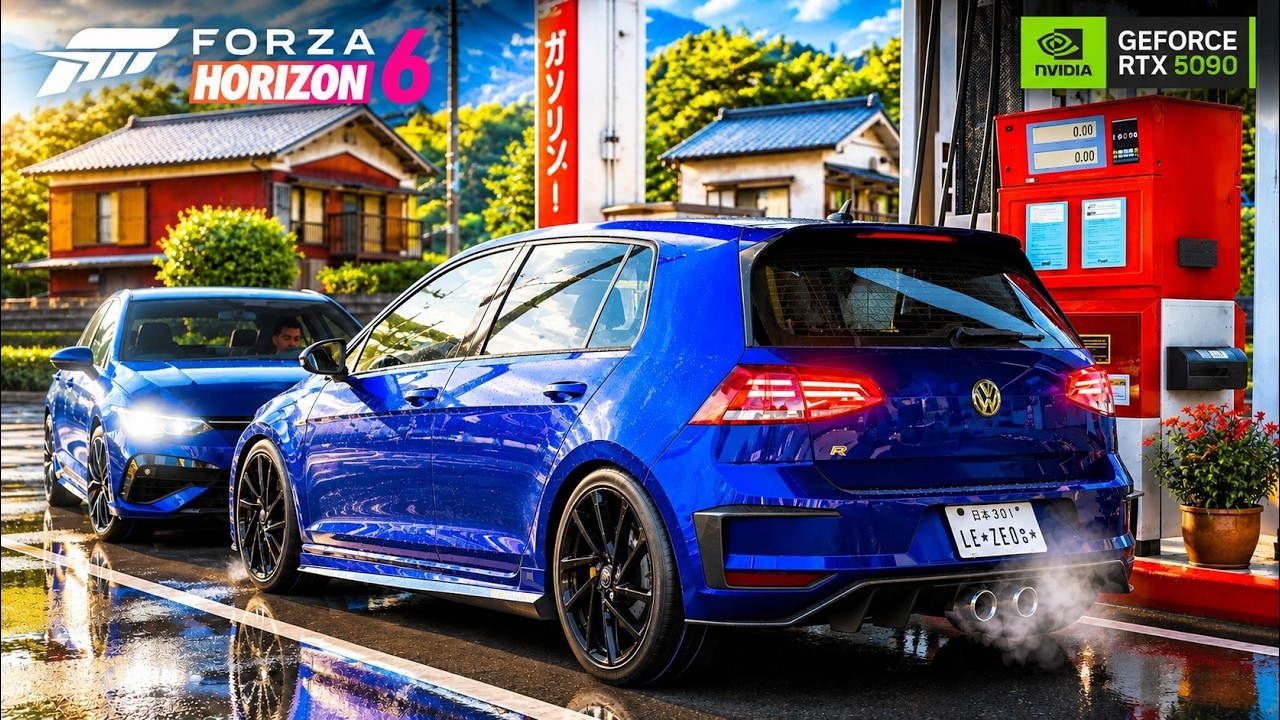 Volkswagen GOLF 7R 2021 & Golf 8R - Forza Horizon 6 | Moza R16 Gameplay 4K