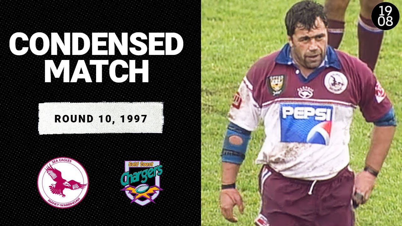 Manly Sea Eagles v Gold Coast Chargers | Round 10, 1997 | Condensed Match | NRL