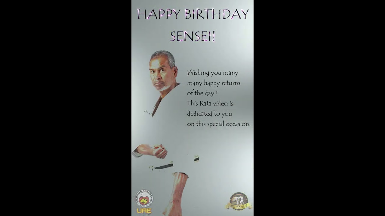 Kata Shiu Shi No Kun - A B'day Dedication to Hanshi J.Measara by Sensei Iqbal of United Karate Group