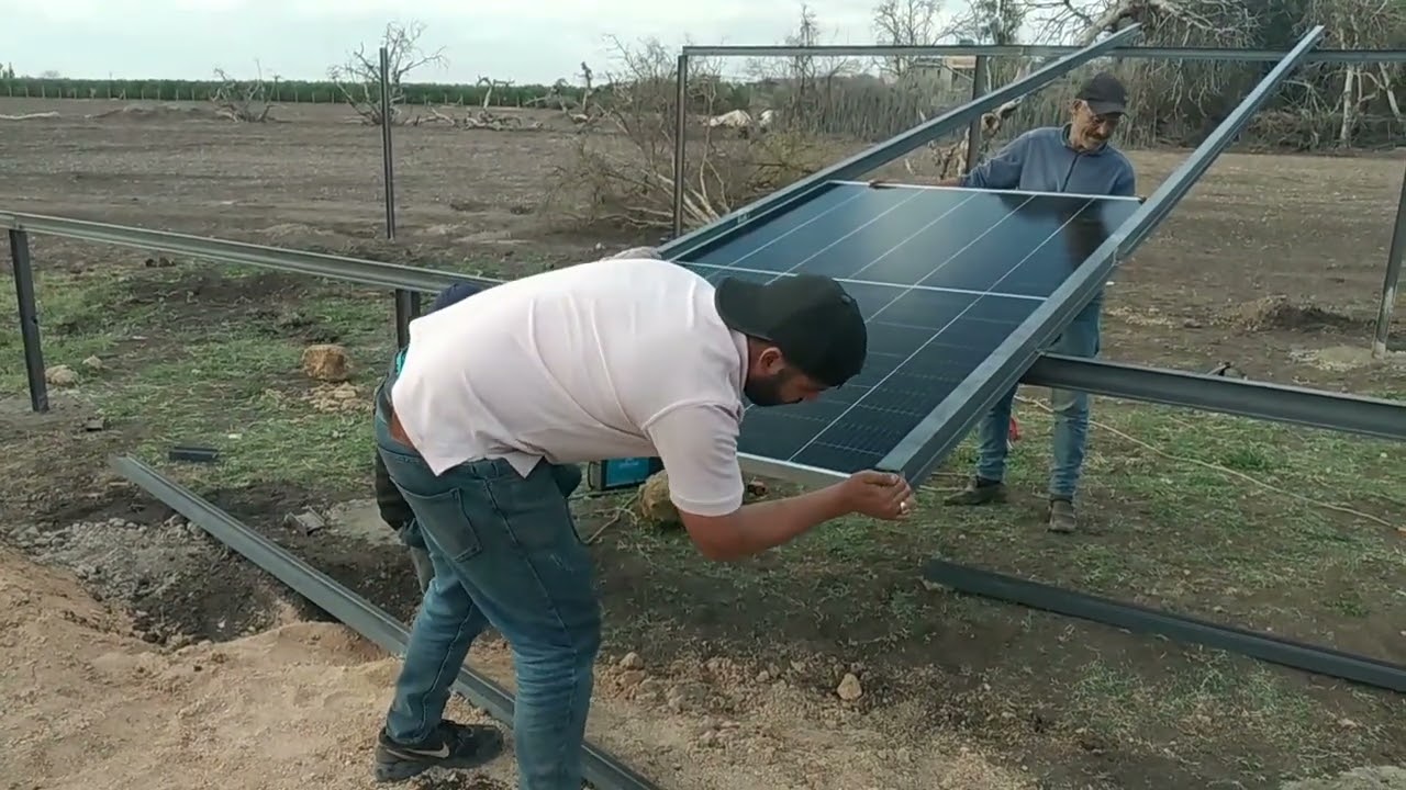 تلحيم هيكل دعامة الألواح الشّمسيّة، الجزء الأول | Welding  solar panels structure 1st part