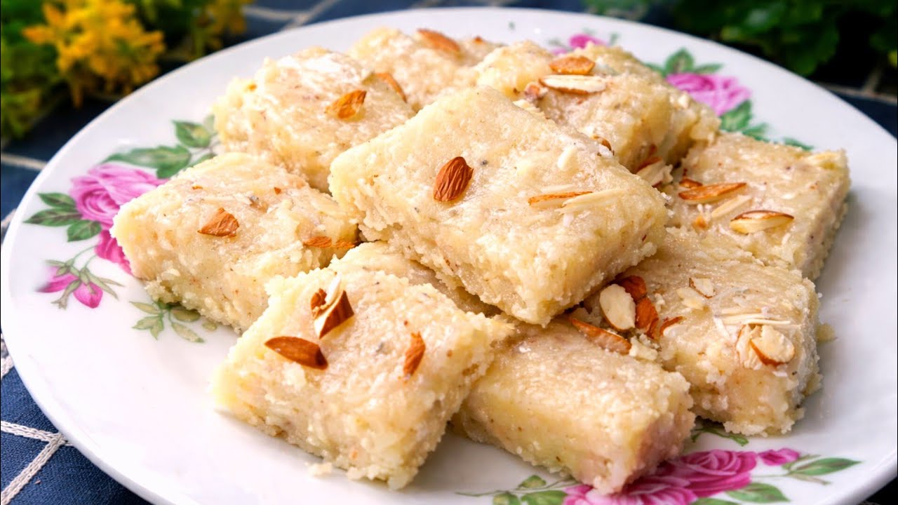 Instant Narial Barfi Recipe | Soft Coconut Barfi In 10 Minutes | No Fail Recipe