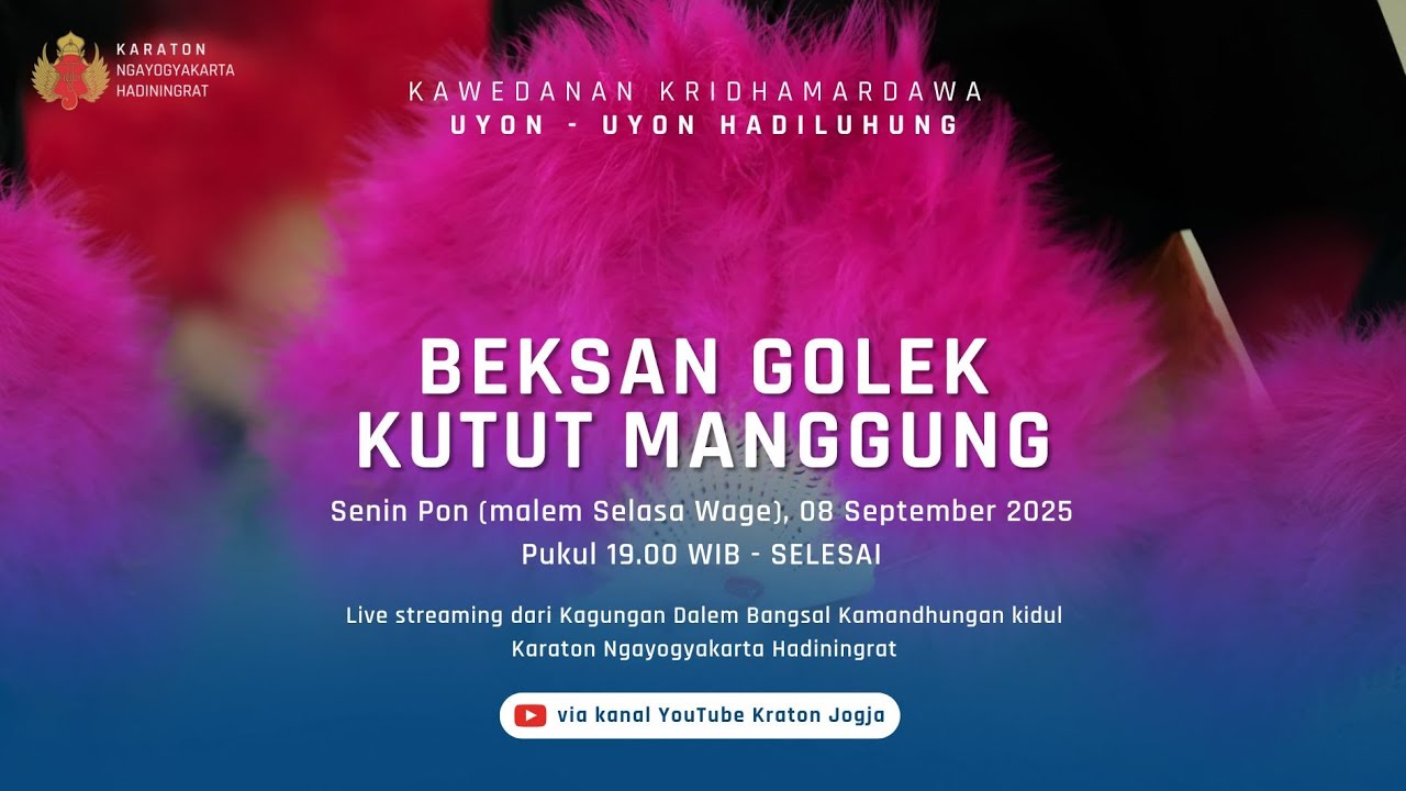 Beksan Golek Kutut Manggung Uyon Uyon Hadiluhung Mulud Dal 1959 / 8 September 2025