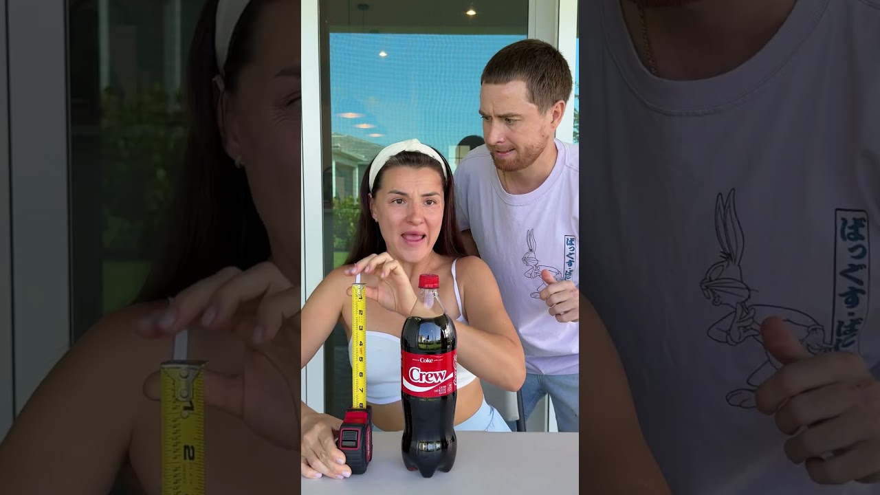 Giant Coca Cola vs Small Coca Cola 😱🥤🤣 #shorts #khamitovy #martaandrustam