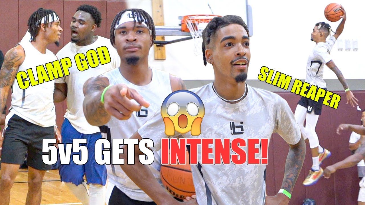 He got his boy DUNKED ON! - CLAMP GOD & SLIM REAPER go OFF at LA Fitness!! INTENSE 5v5 Basketball