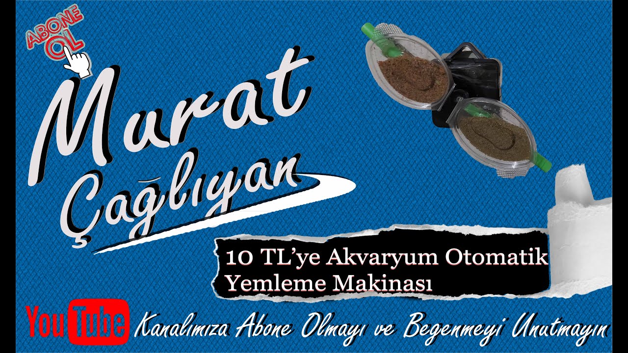 10TL'ye Akvaryum Otomatik Yemleme Makinası