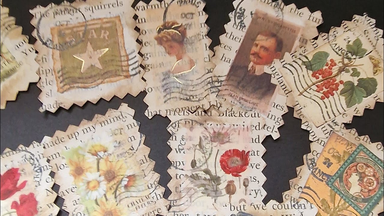 Making faux stamps for scrap or junk journals #journaling #scrapbooking
