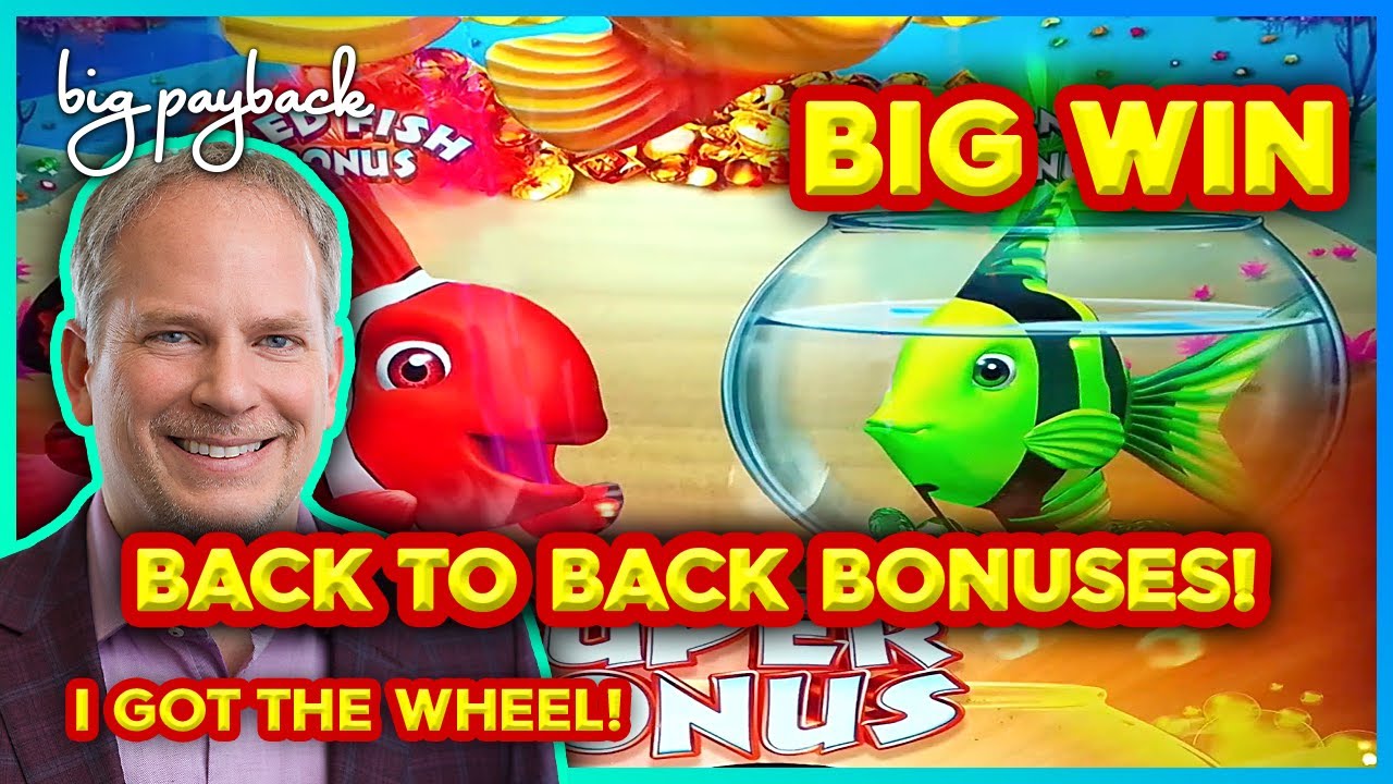 BACK TO BACK BONUSES! Gold Fish Deluxe Slots - HOT NEW GAME!