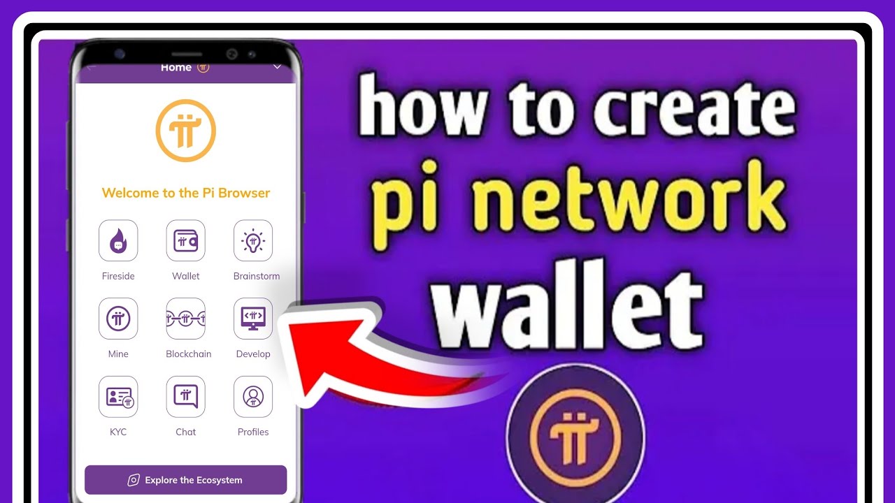 how to create pi network wallet || pi ka wallet Kaisa bnae