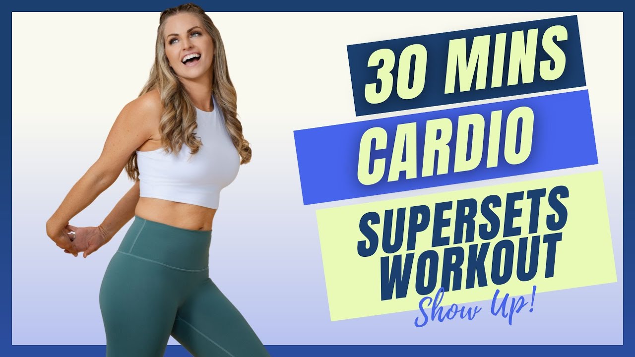 Cardio Supersets | No Equipment, 30 Minute Workout! 💦
