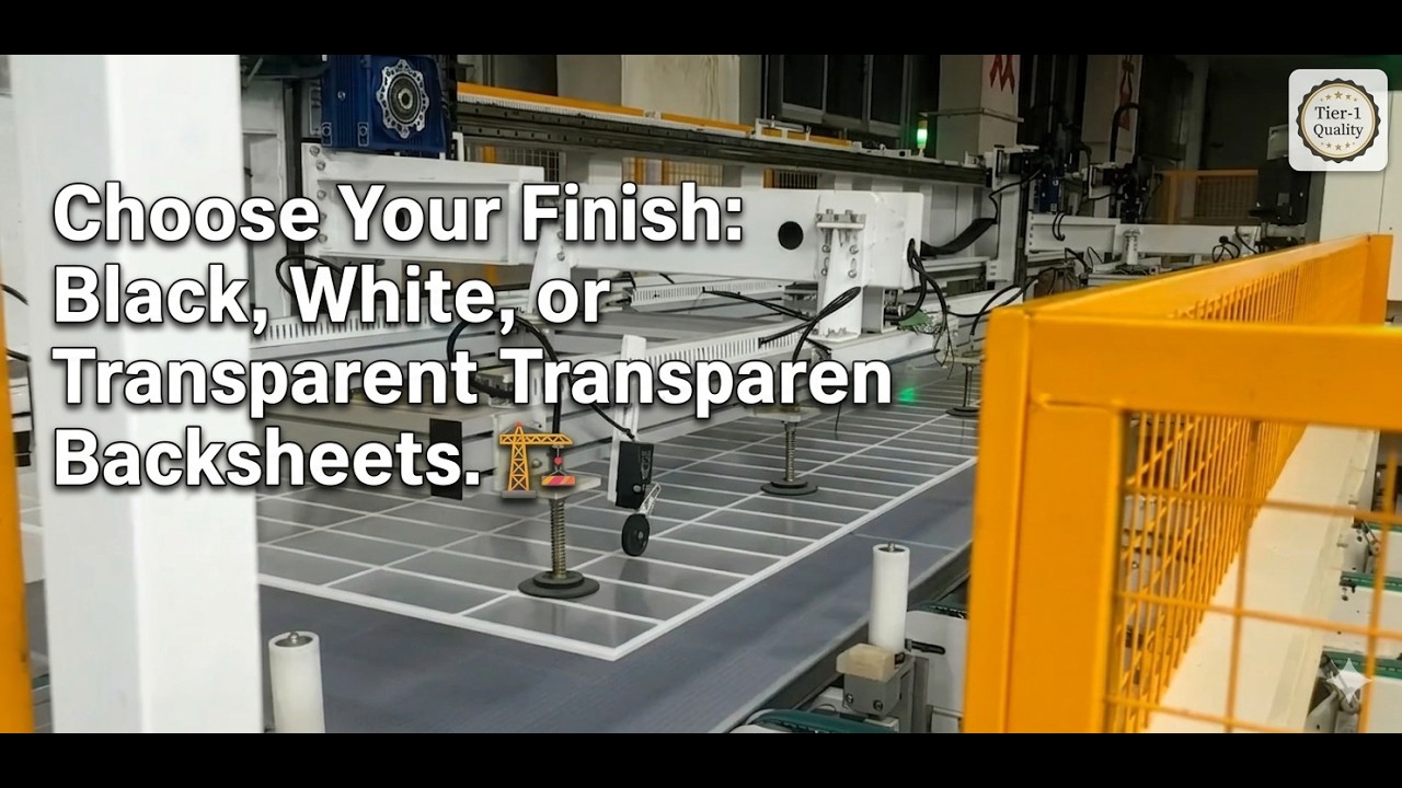 Solar Manufacturing Step: Automated Backsheet Lay-up & Material Science 🏗️🛡️