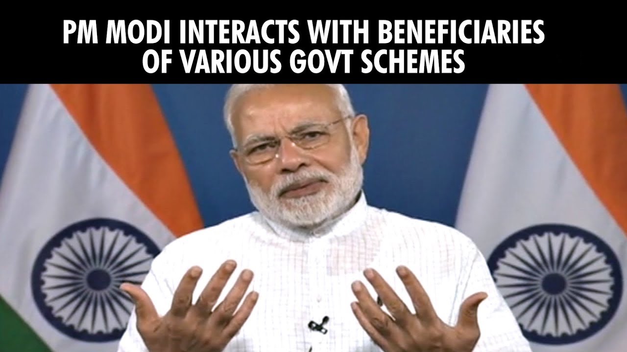 PM Modi interacts with beneficiaries of various Govt schemes 1