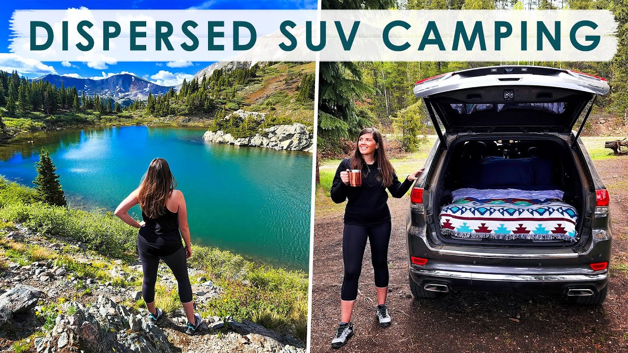DISPERSED CAMPING in Colorado with our SUV | Alpine Lake Hike & Scenic Pass