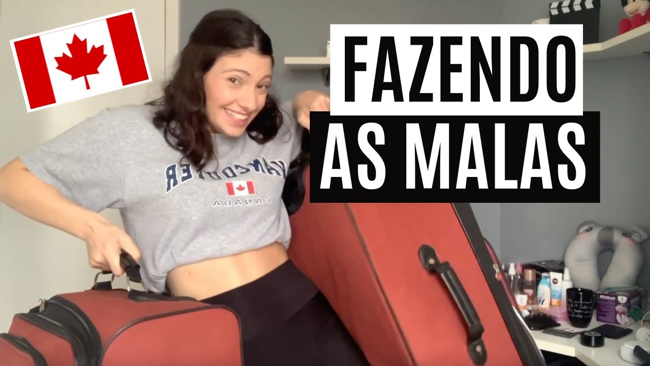 Fazendo as malas - Intercâmbio de 2 anos no Canadá, dicas para fazer mala de viagem/morar fora