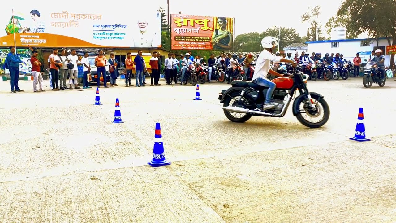BIKE Test Drive || Tamluk RTO @Driving licence//Drive test 🏍️@tamlukfivestarclub2329 @theamirmajid