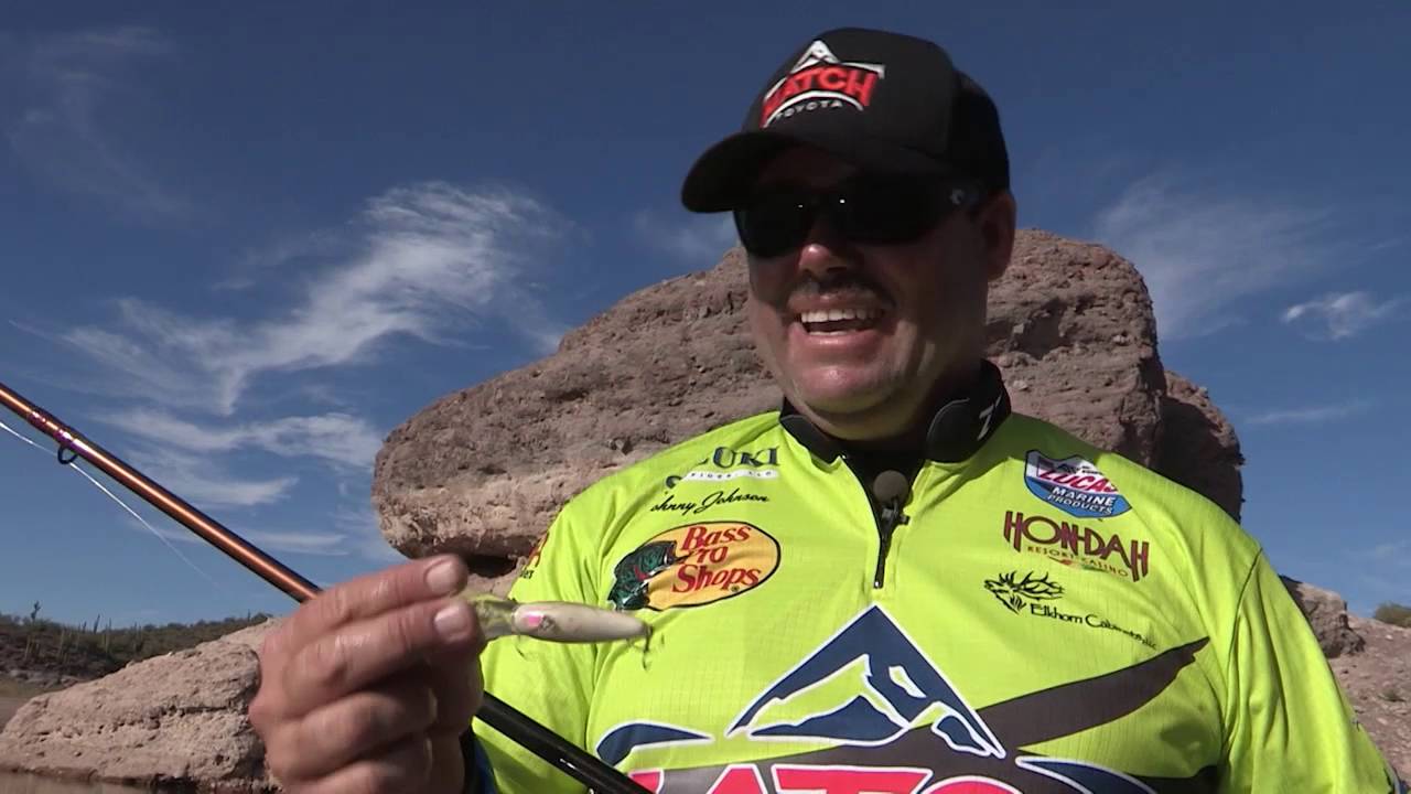 Fishing with Johnny Johnson - Bartlett Lake, AZ - Topwater & Crankbait Bite - October, 2015