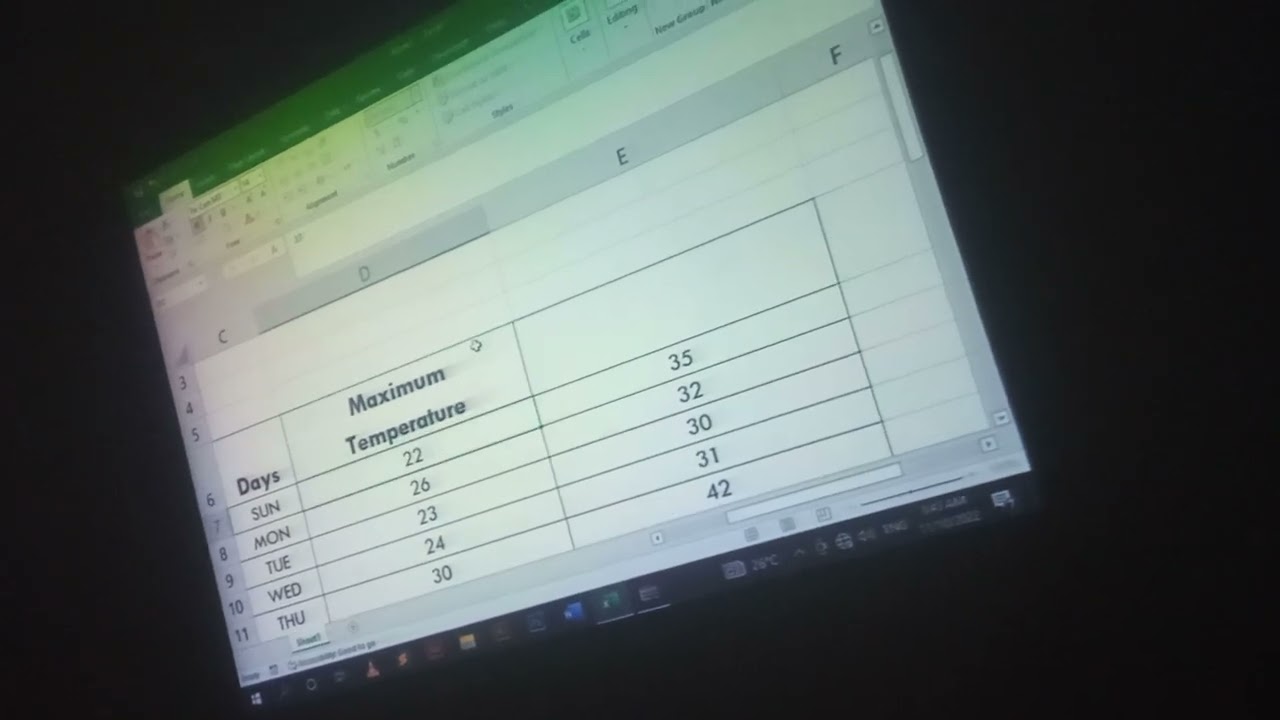 How To Make  A Temperature Sheet In Excel