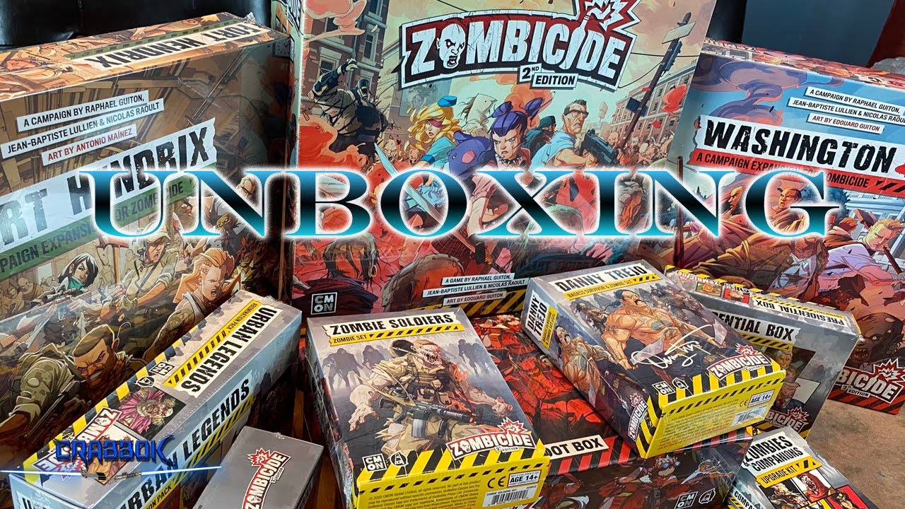 Zombicide 2nd Edition - Massive Kickstarter Unboxing - Base, Expansions and Stretch Goals