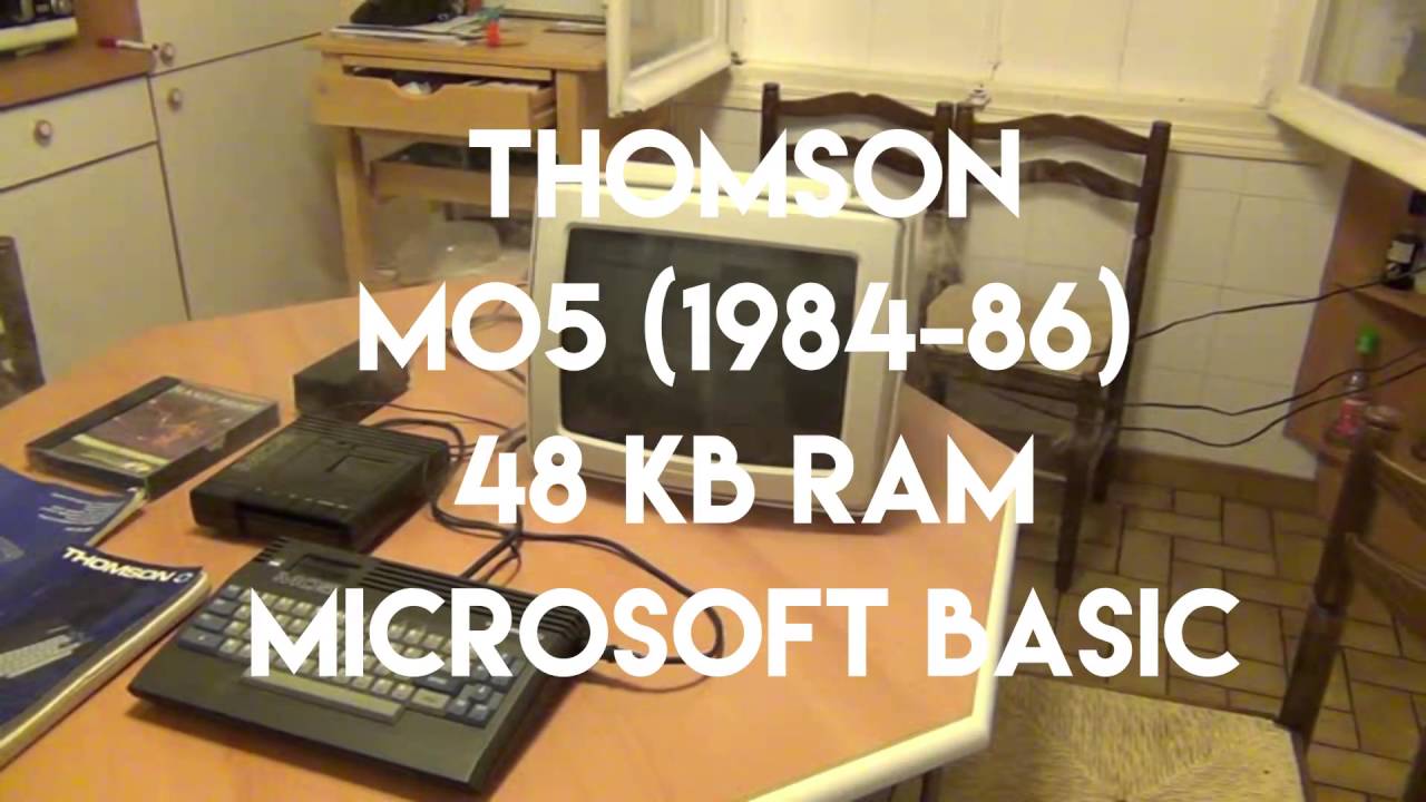 Thomson MO5 48KB 1985 Xmas bundle with 