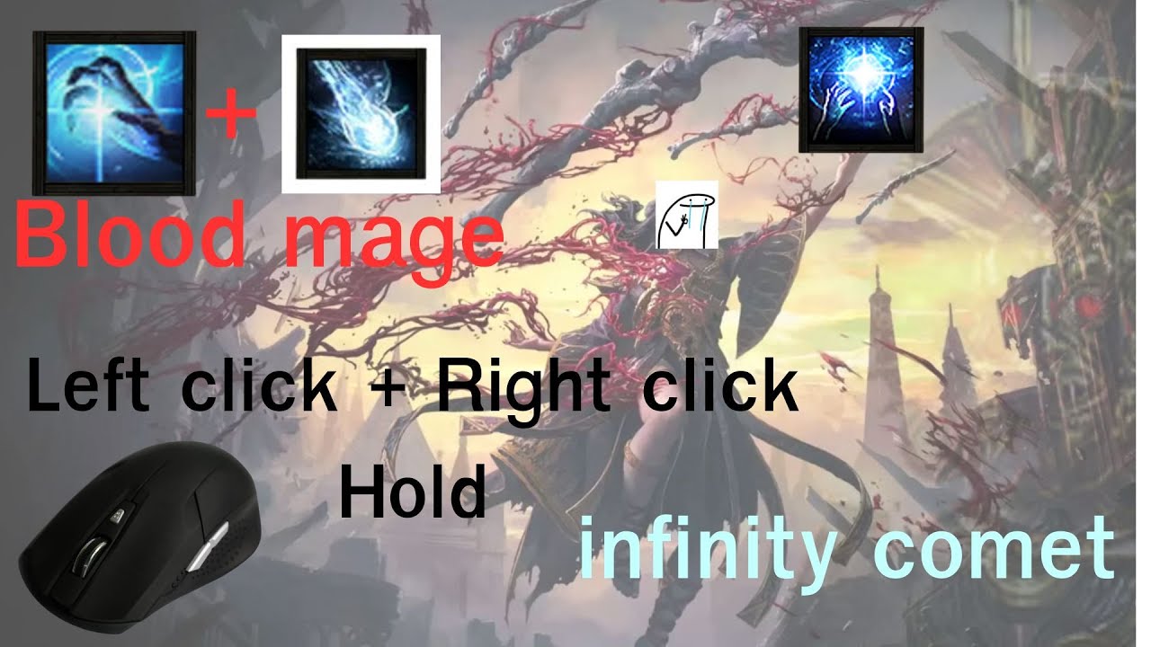 Path of Exile 2 Blood mage + Cast on critical Comet + Spellslinger = inf comet