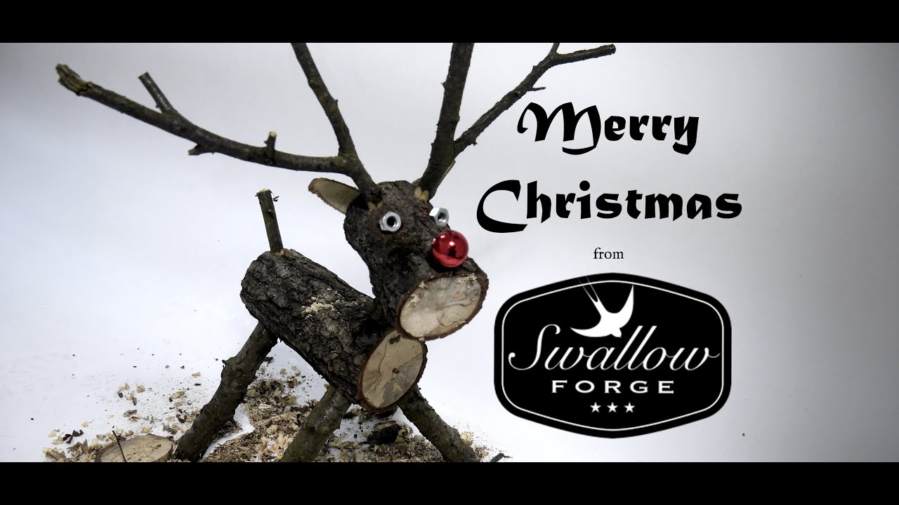 How to make a wooden log reindeer. Swallow Forge