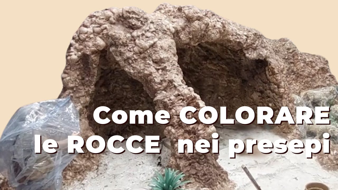 Come COLORARE le rocce nei presepi e diorami