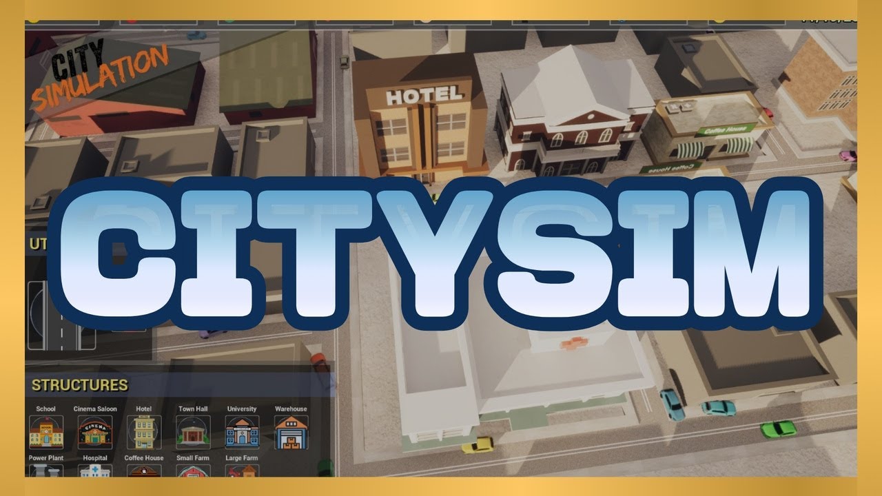 CitySim - City Simulation With Dynamic Economy