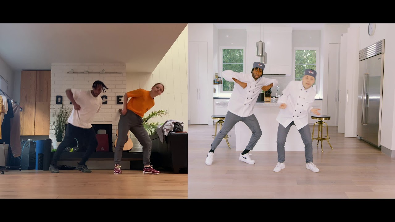 The Dancing Chefs Rehearsal Footage/ Dance Concept Video Side by Side
