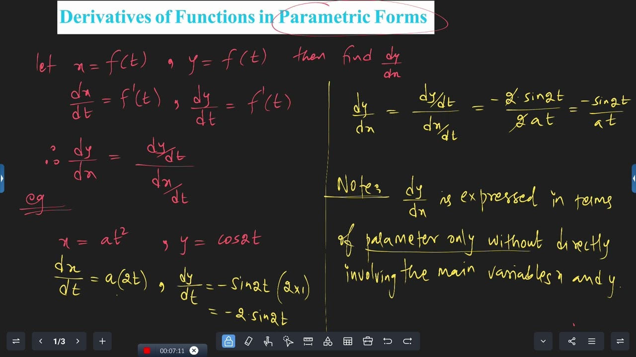 Class 12 CBSE Maths Ex 5.6(1 to 6)/ chap-5. Continuity and Differentiability / Ex 5.6 (1-6)