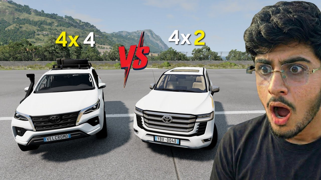 Toyota Landcrusier vs Toyoyta Fortuner | Beamngdrive