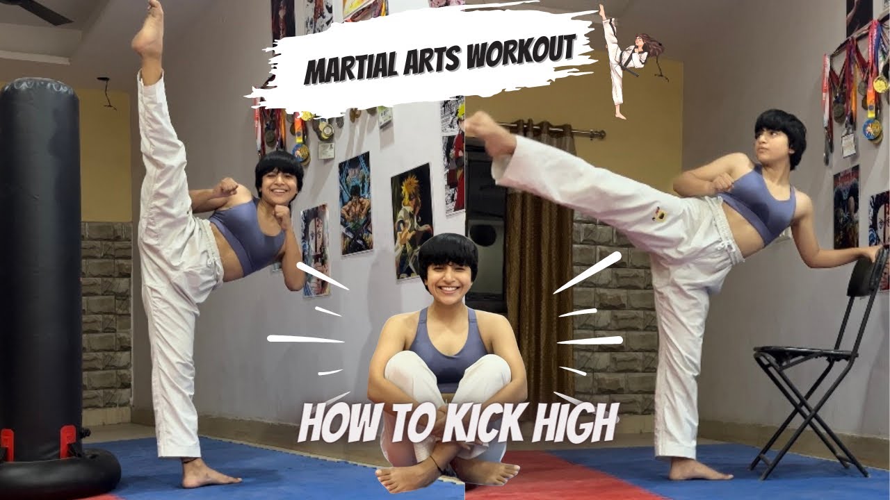 How to kick high l Martial arts high kick workout l kick tutorial l flexibility exercise l beginners