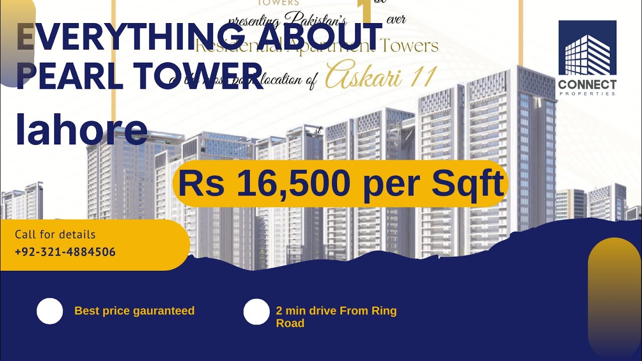 Luxurious Residential Apartments for Sale at PEARL TOWERS in Askari 11, Lahore | connect properties