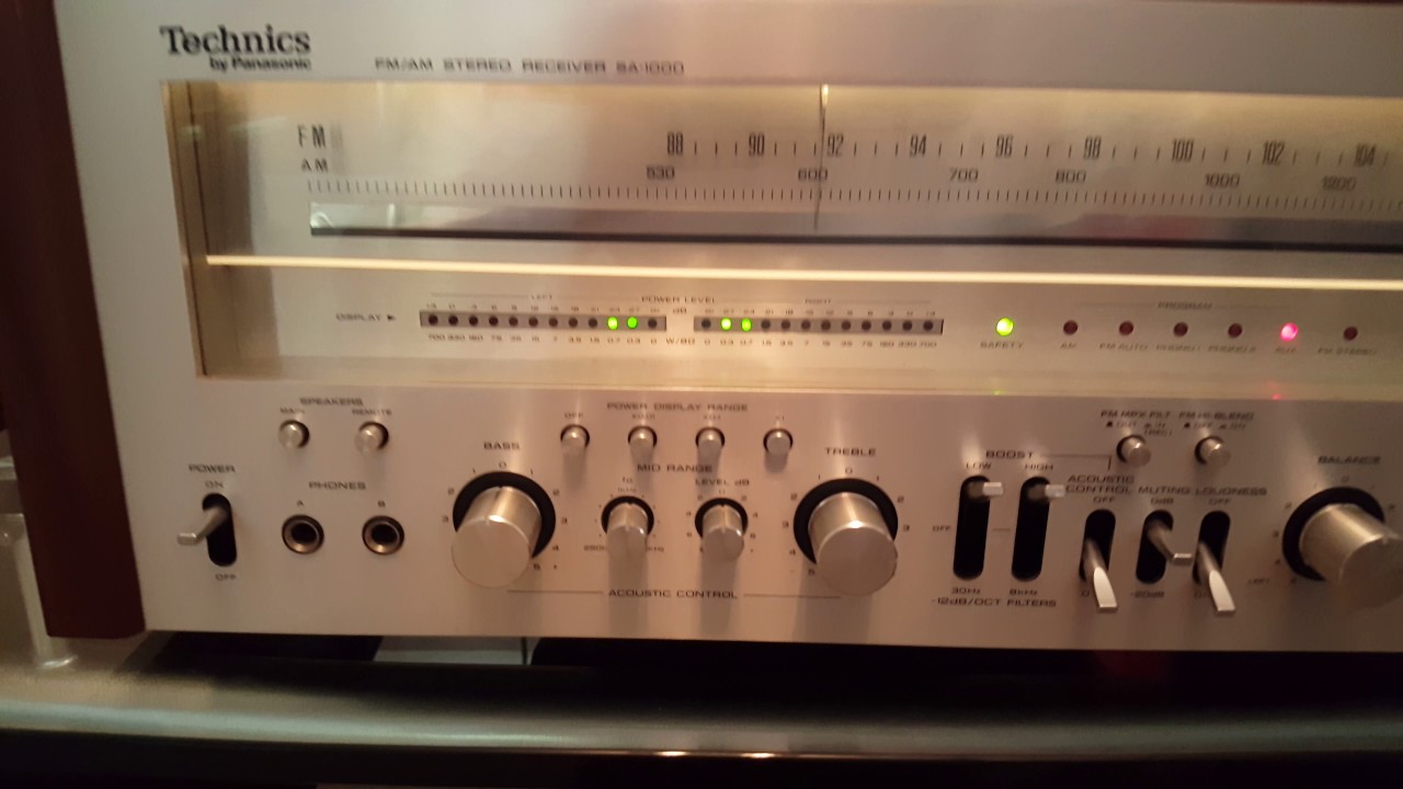 Technics SA-1000 Most Powerful Vintage Receiver 330WPC Test 3.8.2017
